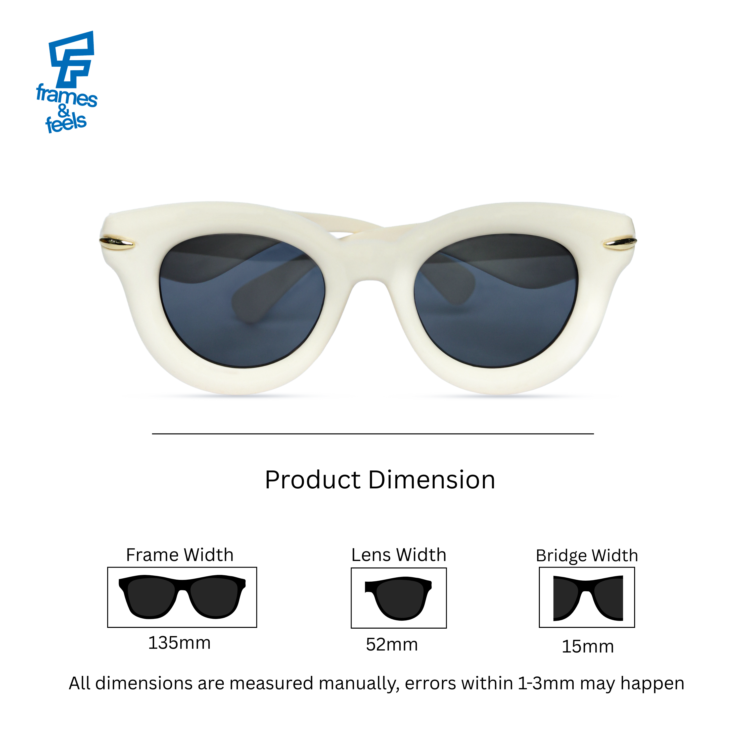 THE ICON SUNGLASSES- Ivory Black