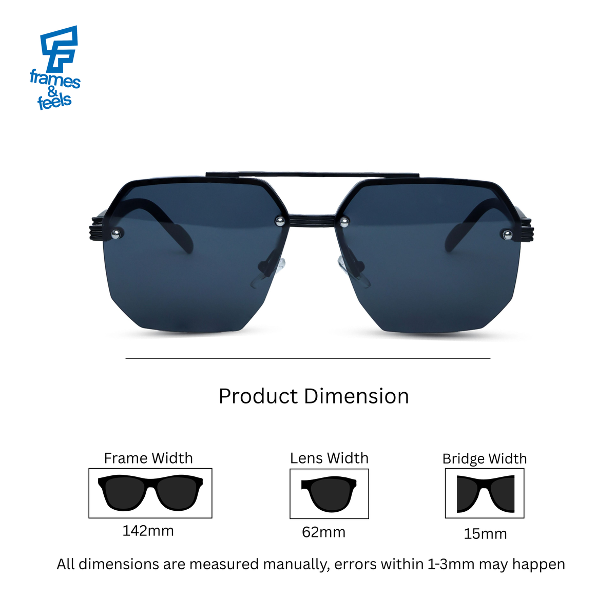 THE HEX SUNGLASSES- Shadow Black