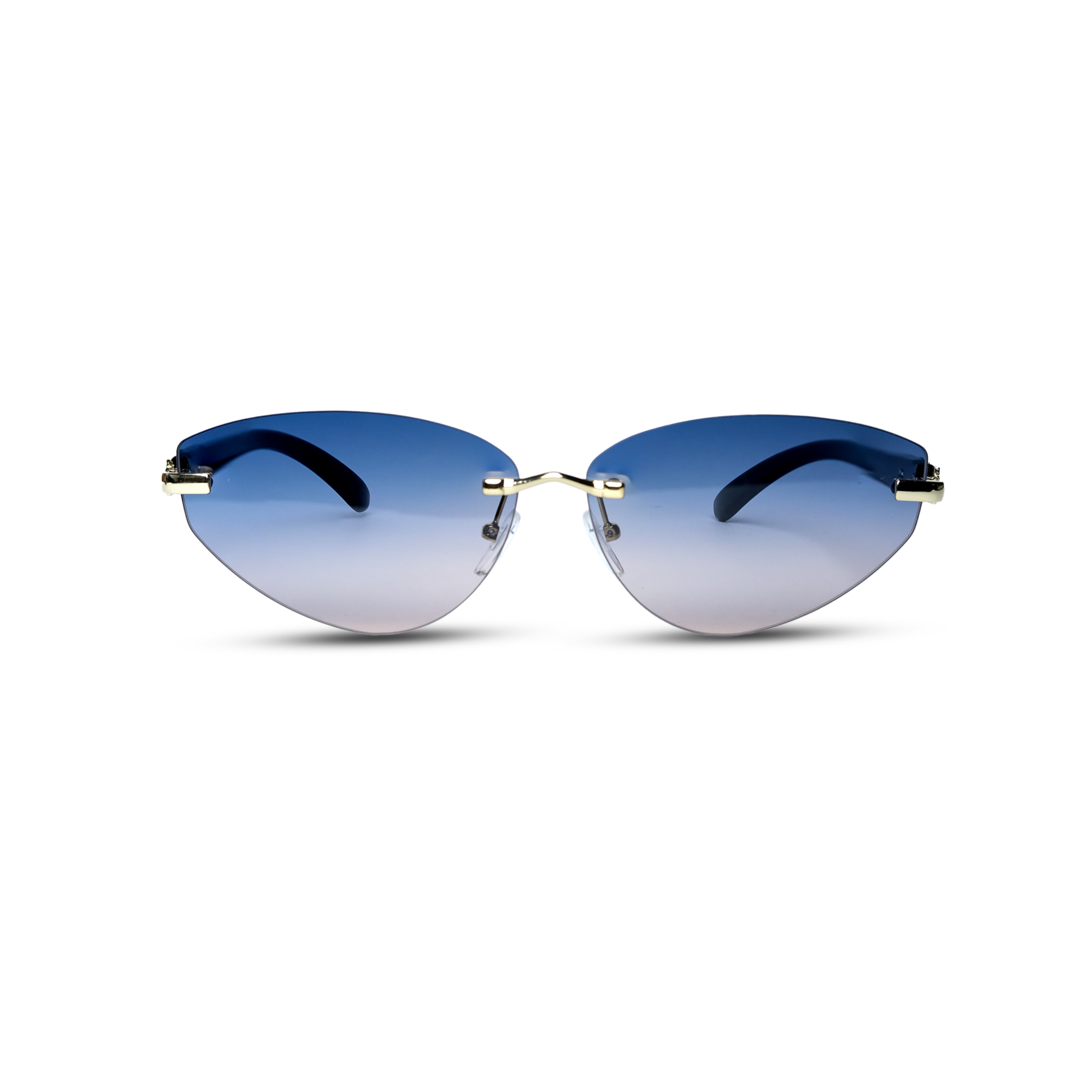 THE NOMAD SUNGLASSES- Gold Artic Blue