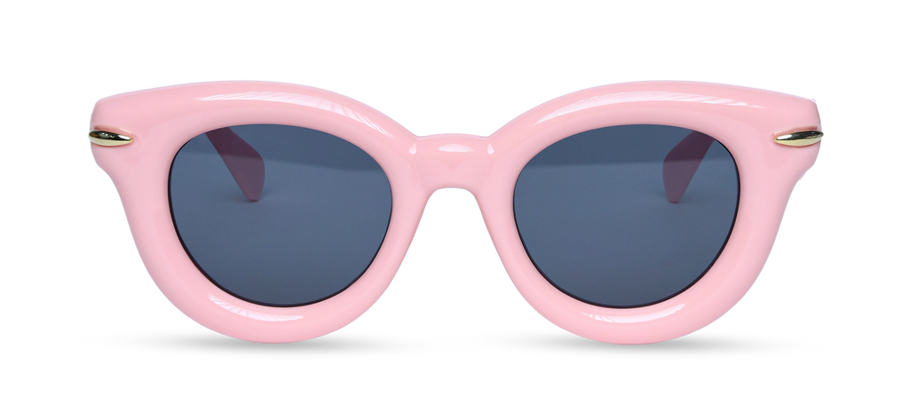 Bubblegum Pink Retro Cat-Eye Sunglasses