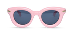 Bubblegum Pink Retro Cat-Eye Sunglasses
