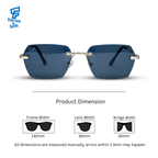THE CURATOR SUNGLASSES- Azure Blue