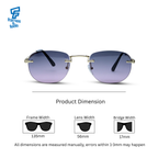 THE ELEGANT SUNGLASSES- Gold Lavender