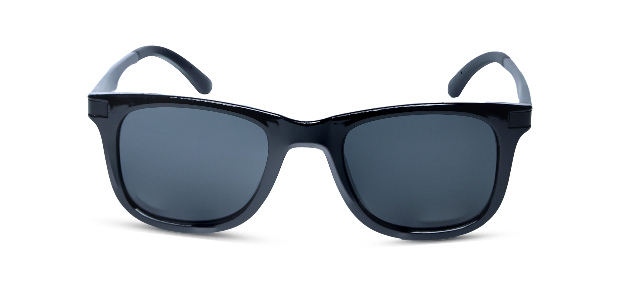 Classic All-Black Modern Sunglasses  (8347- BRIGHT BLACK GREY)