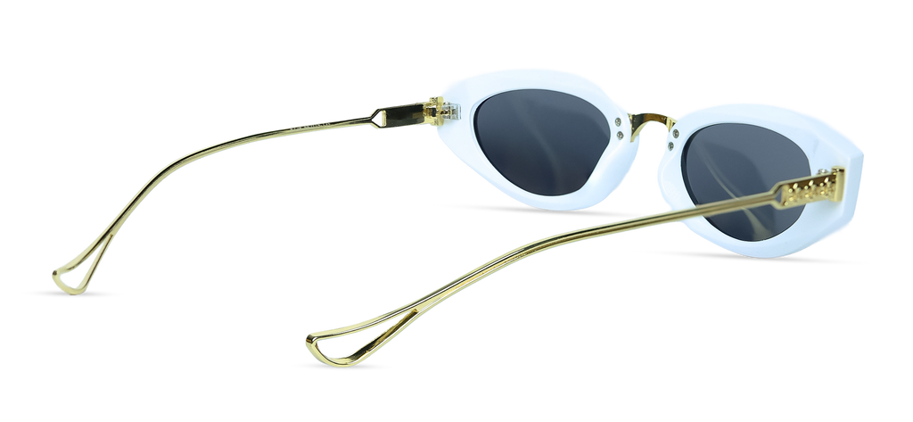 The Lunar Cat-eye Sunglasses (5728 WHITE S.SMK )