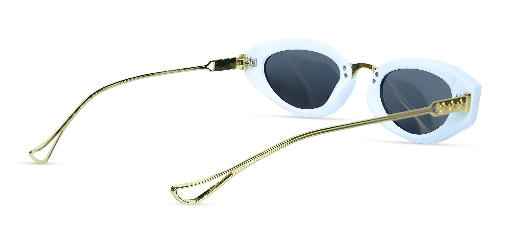 The Lunar Cat-eye Sunglasses (5728 WHITE S.SMK )