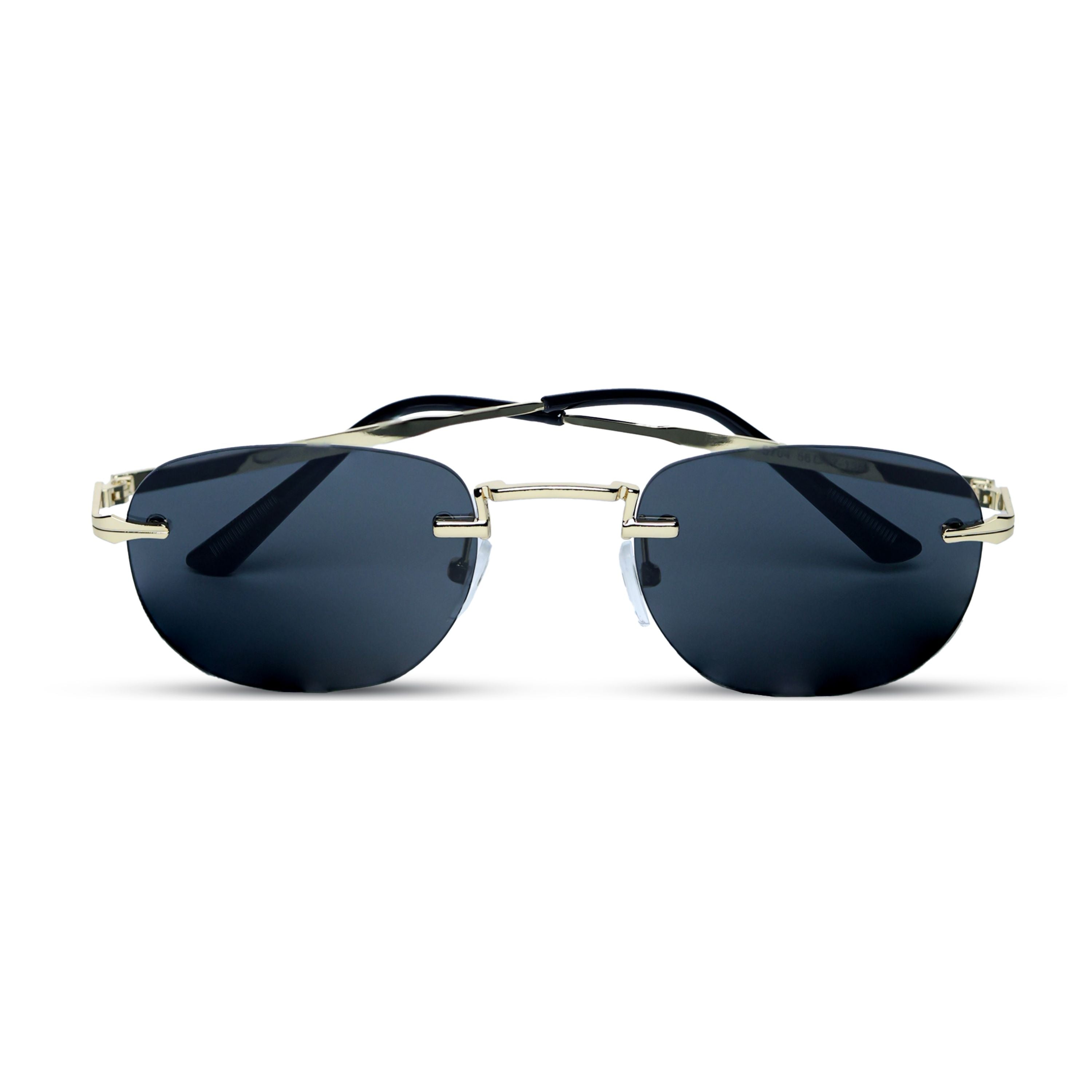 THE ELEGANT SUNGLASSES- Gold Onyx