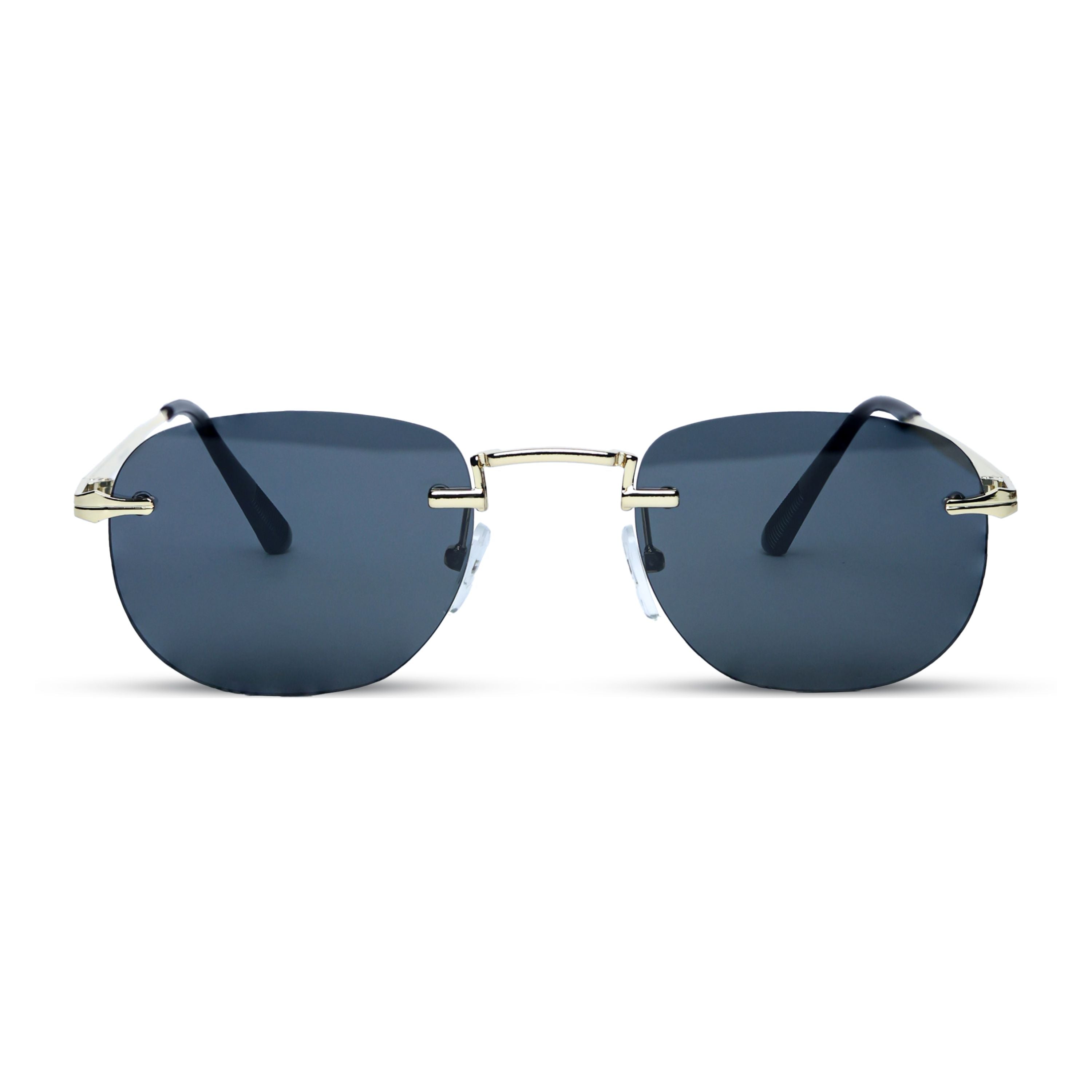 THE ELEGANT SUNGLASSES- Gold Onyx