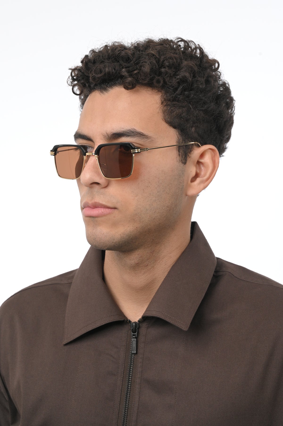 THE VISIONARY SUNGLASSES- Gold Brown