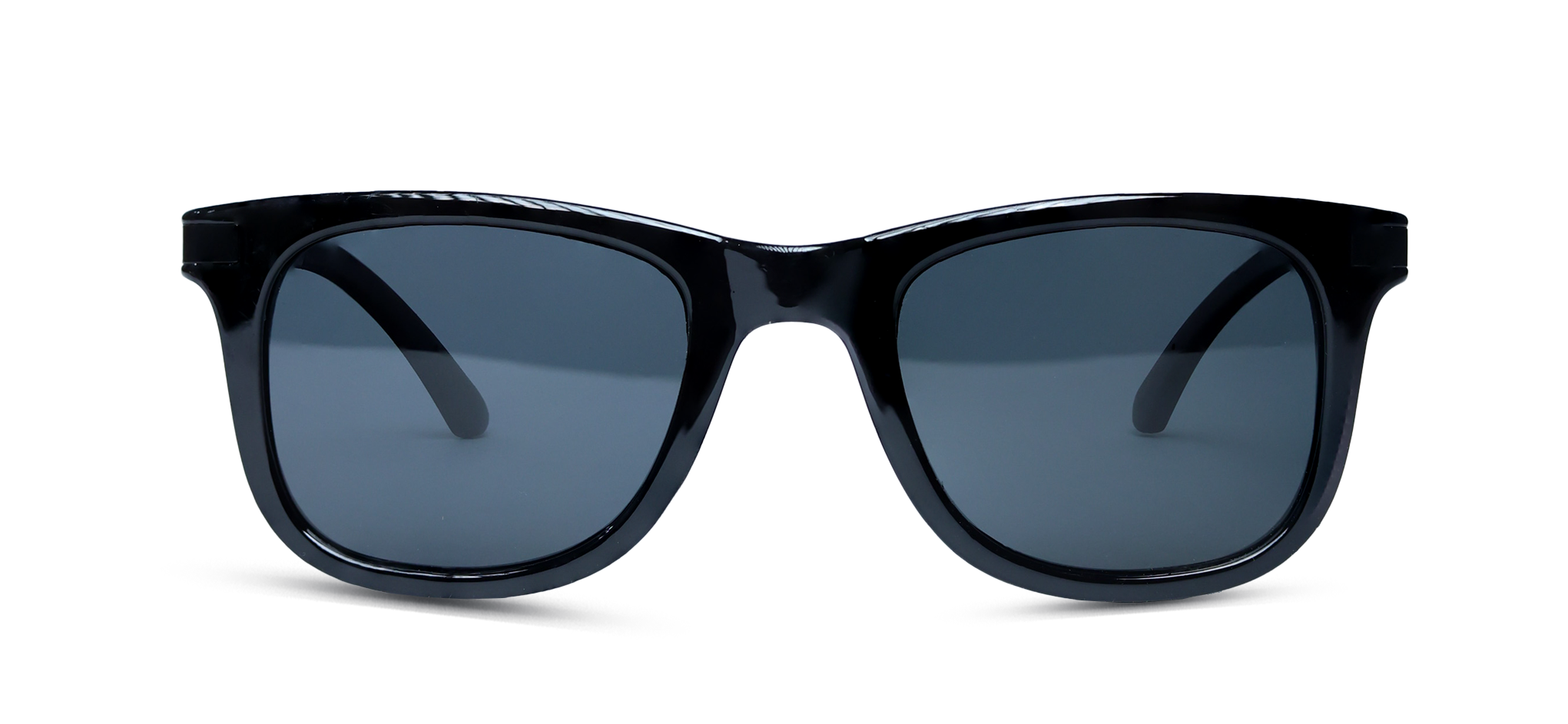 Classic All-Black Modern Sunglasses  (8347- BRIGHT BLACK GREY)