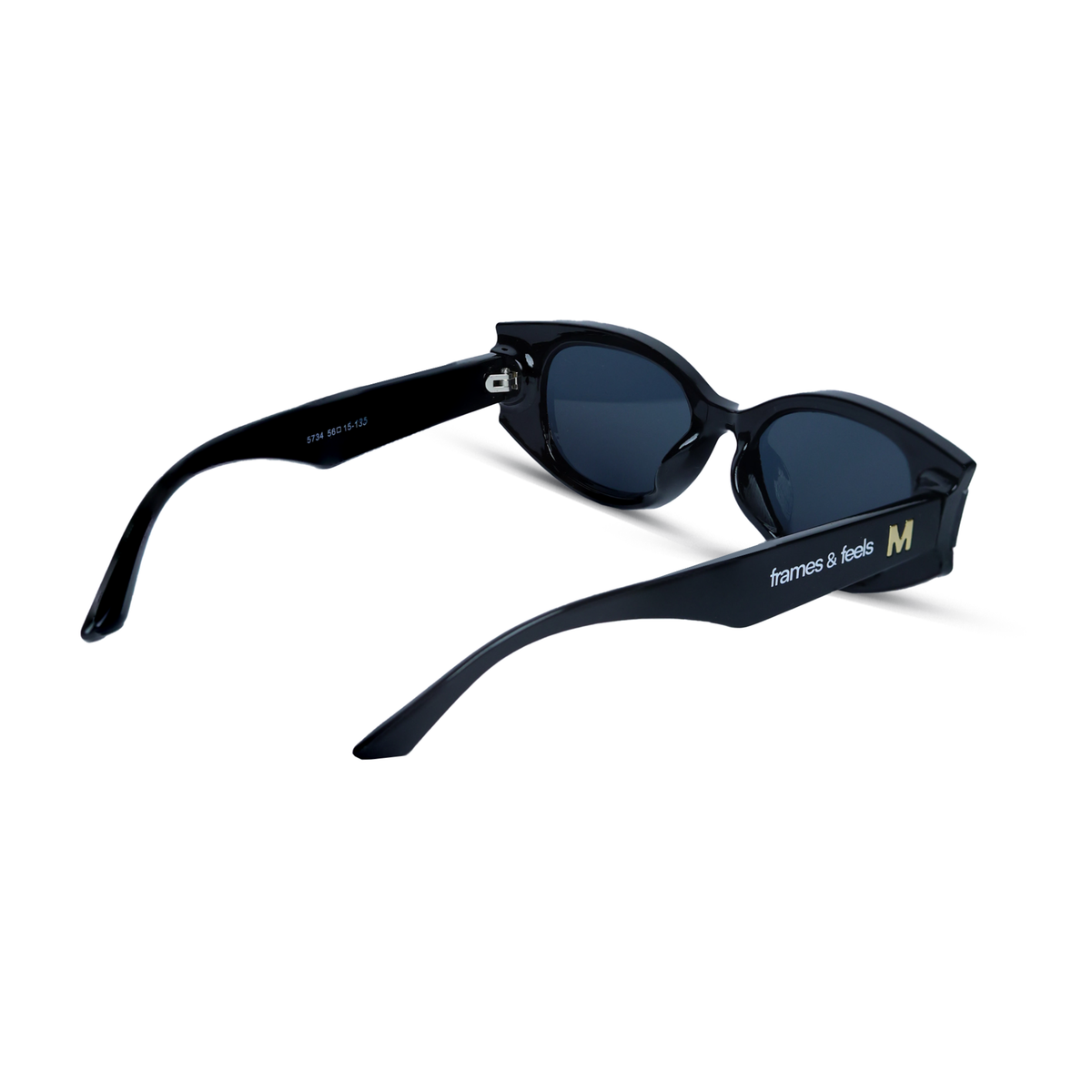 THE STATEMENT SUNGLASSES-  Crow Black