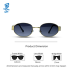 THE LUMINARY SUNGLASSES- Gold Blue