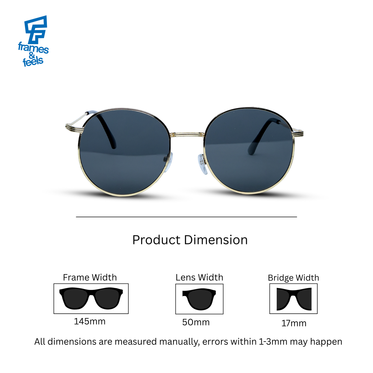 THE POET SUNGLASSES- Gold Black