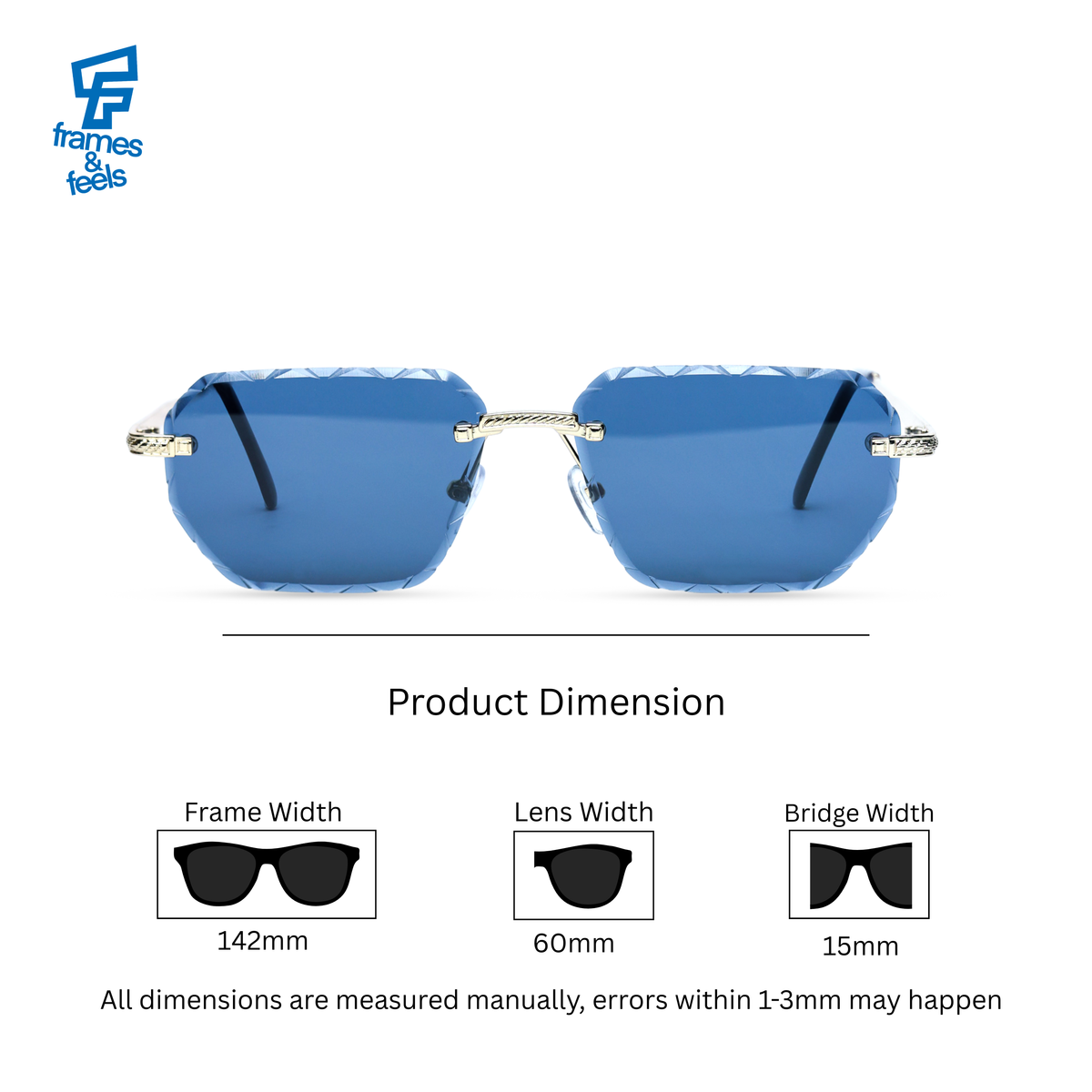 THE INNOVATOR SUNGLASSES Silver Blue