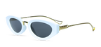 The Lunar Cat-eye Sunglasses (5728 WHITE S.SMK )