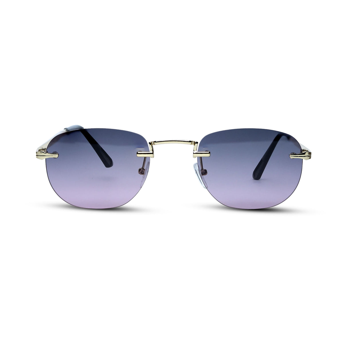 THE ELEGANT SUNGLASSES- Gold Lavender