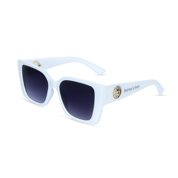 THE MUSE SUNGLASSES- Ivory White