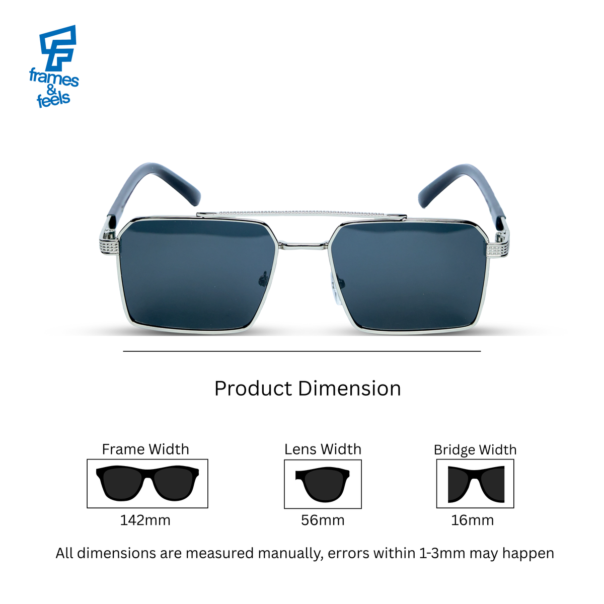 THE ARCHITECT SUNGLASSES- Silver Black