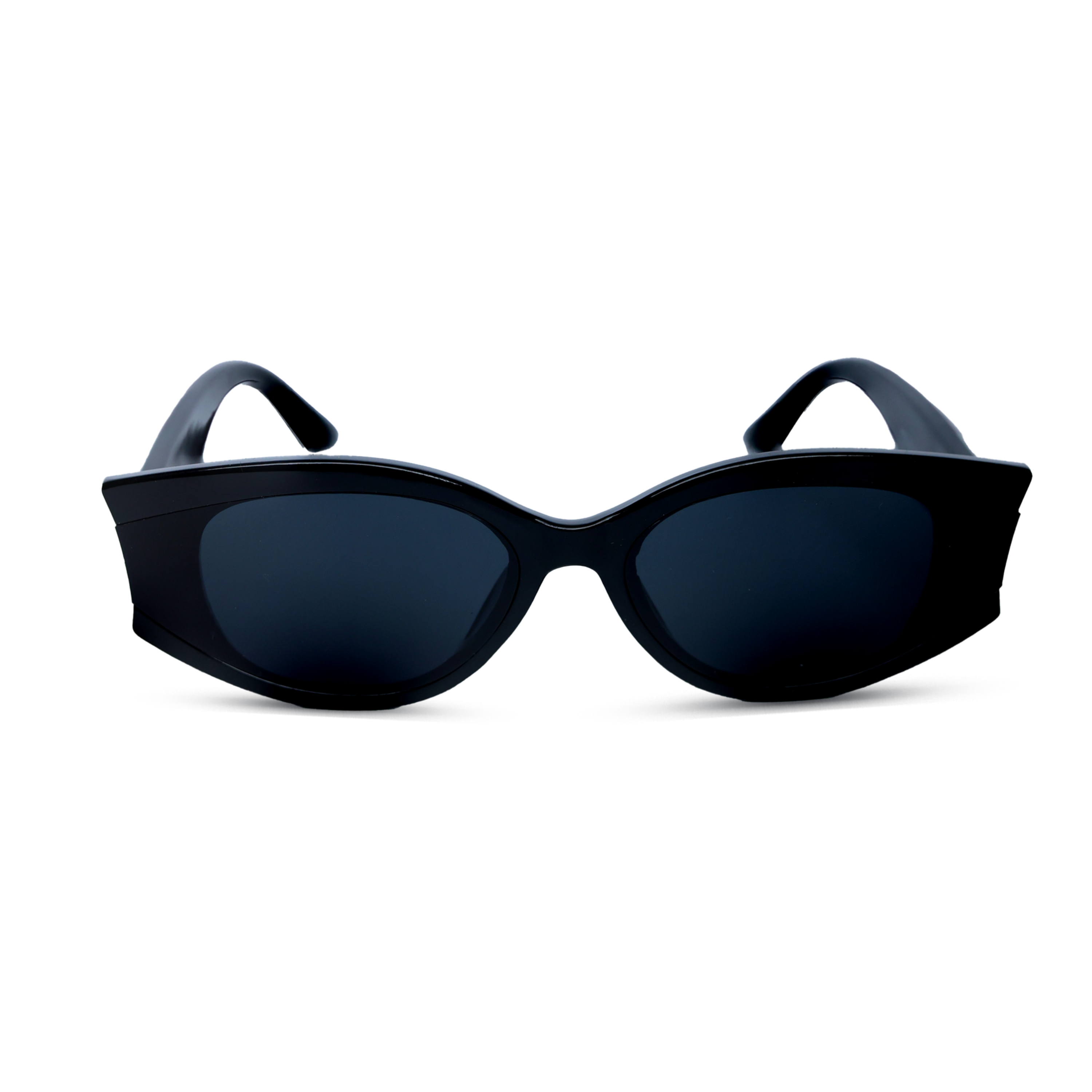 THE STATEMENT SUNGLASSES-  Crow Black