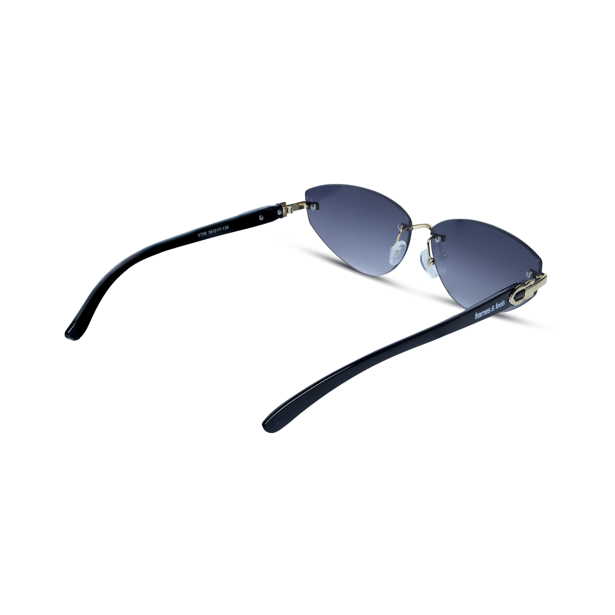 THE NOMAD SUNGLASSES- Gold Midnight Blue