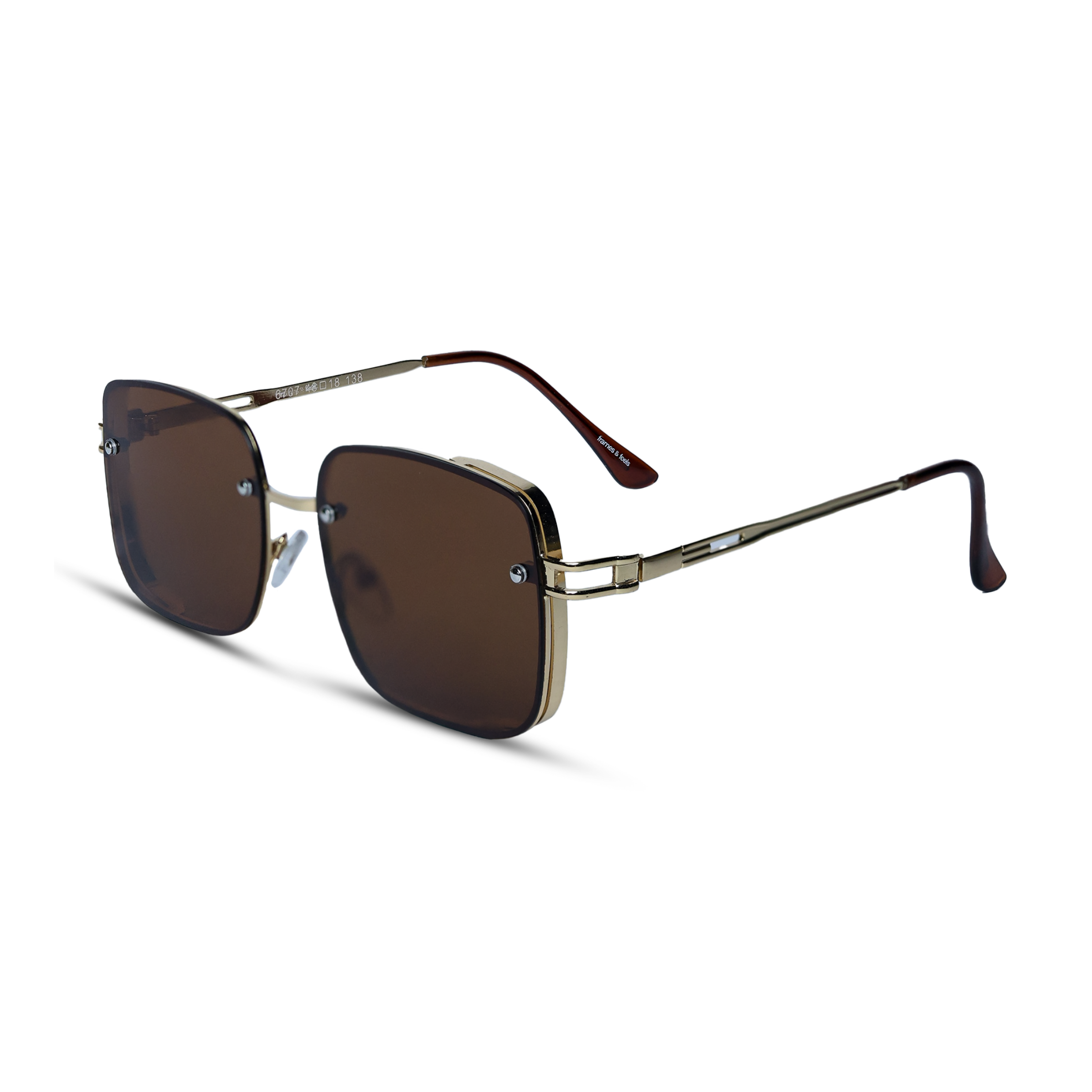 THE REGENT SUNGLASSES- Gold Brown