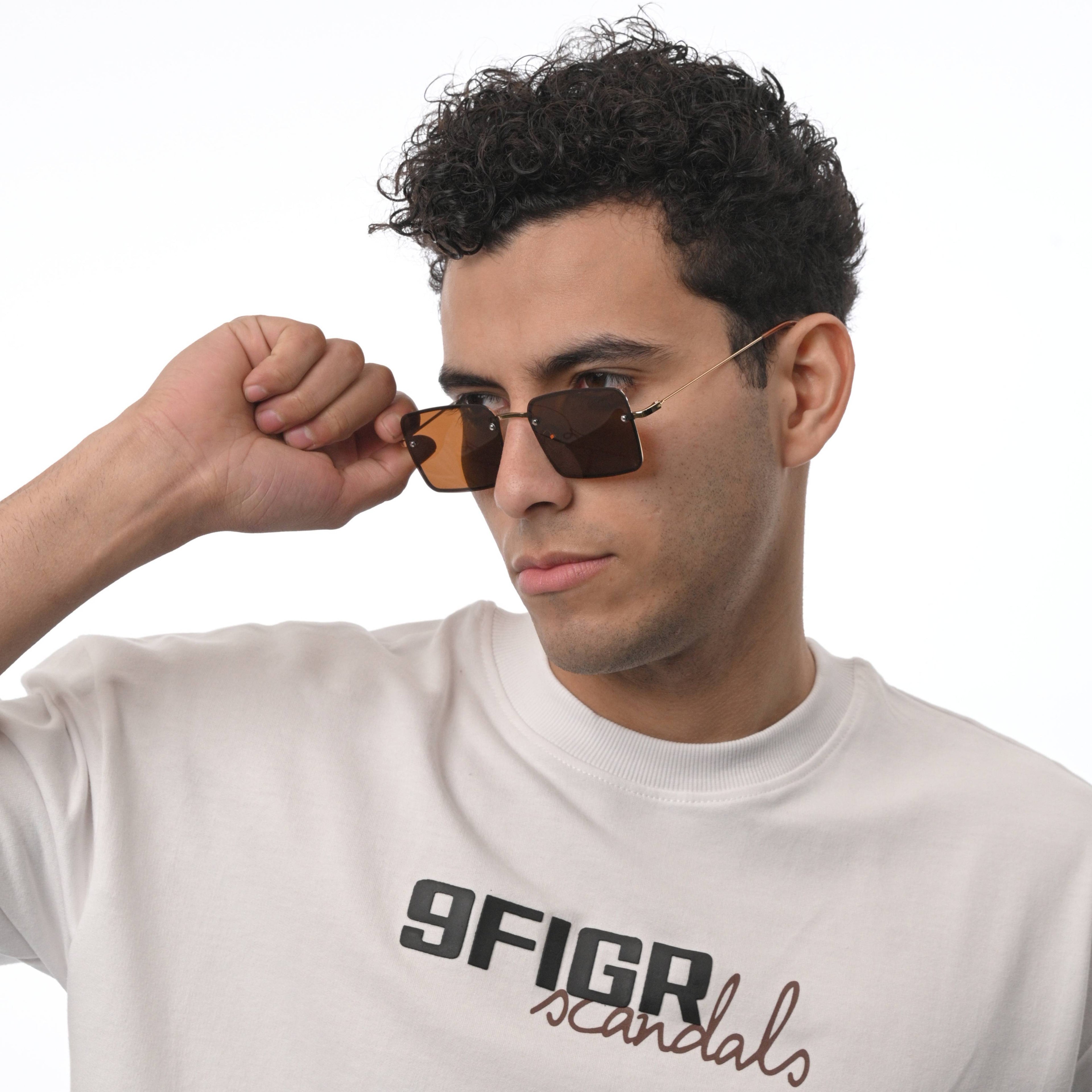 THE REGENT SUNGLASSES- Gold Brown