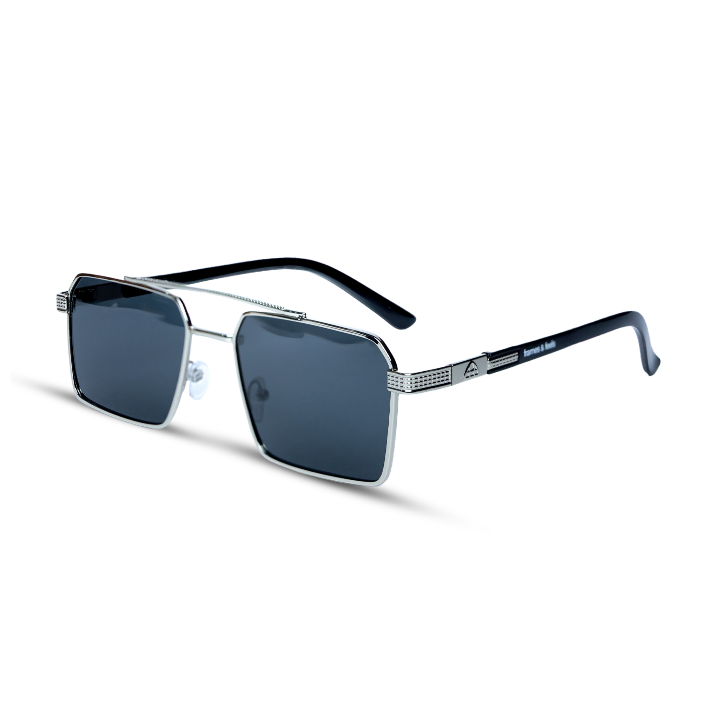 THE ARCHITECT SUNGLASSES- Silver Black