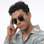 THE ARCHITECT SUNGLASSES- Silver Black
