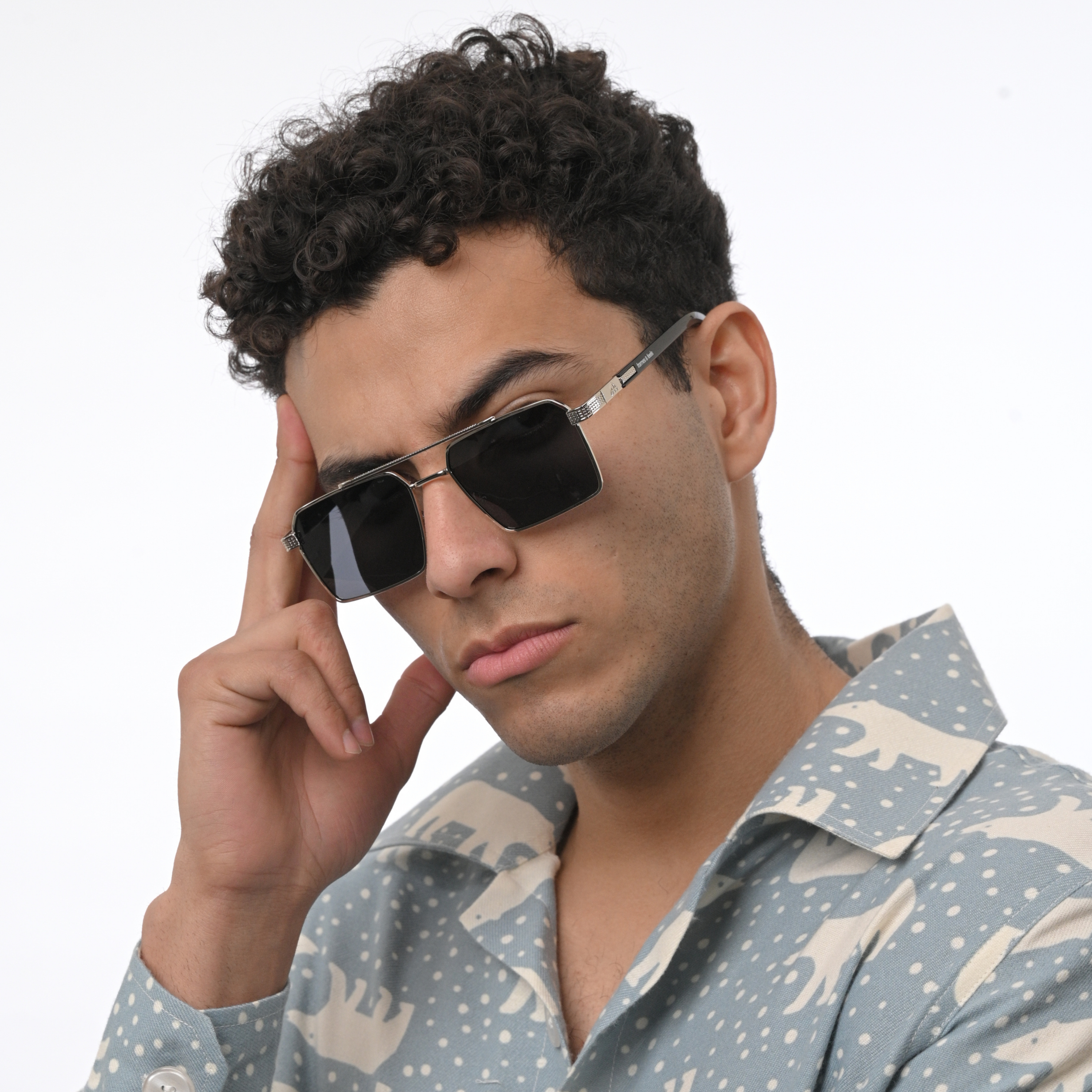 THE ARCHITECT SUNGLASSES- Silver Black