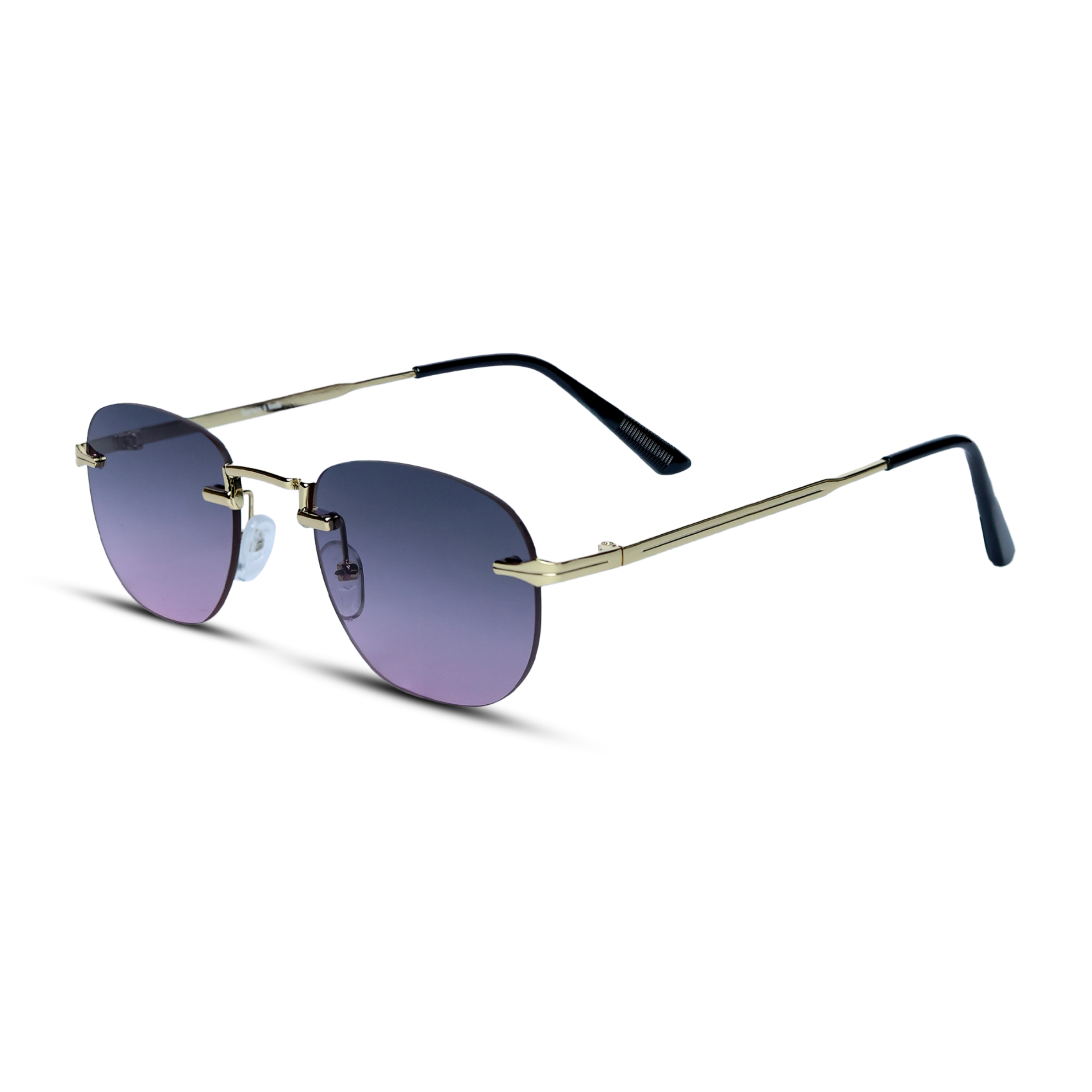 THE ELEGANT SUNGLASSES- Gold Lavender