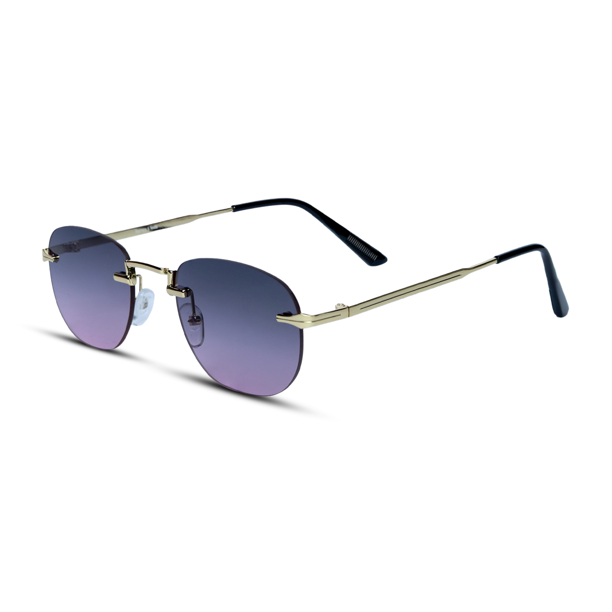 THE ELEGANT SUNGLASSES- Gold Lavender