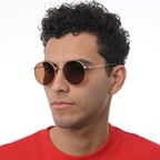 THE POET SUNGLASSES- Gold Brown