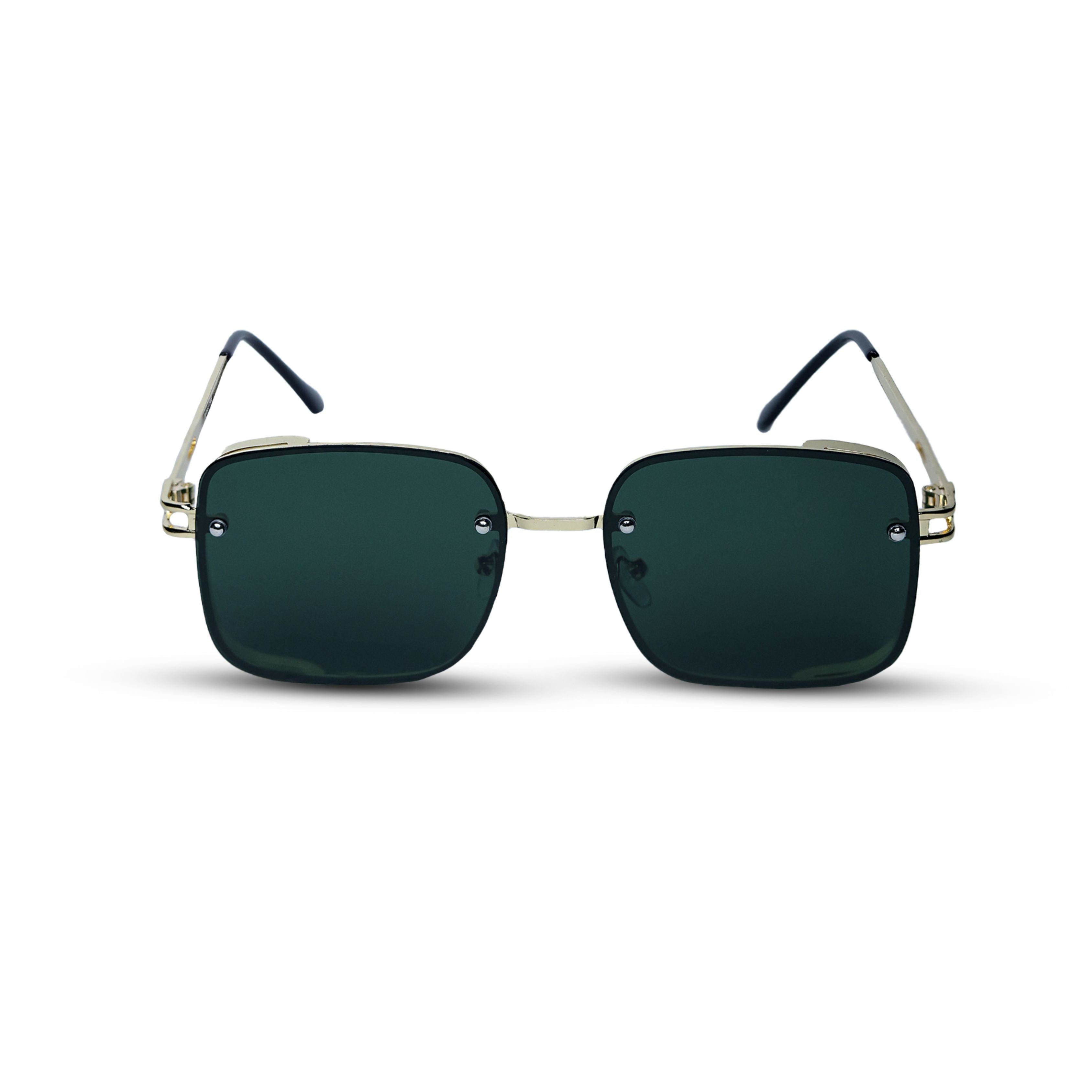 THE REGENT SUNGLASSES- Gold Emerald