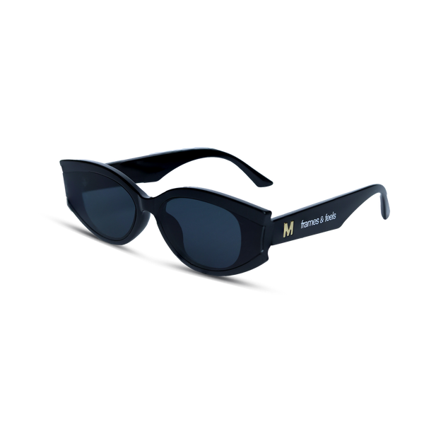 THE STATEMENT SUNGLASSES-  Crow Black