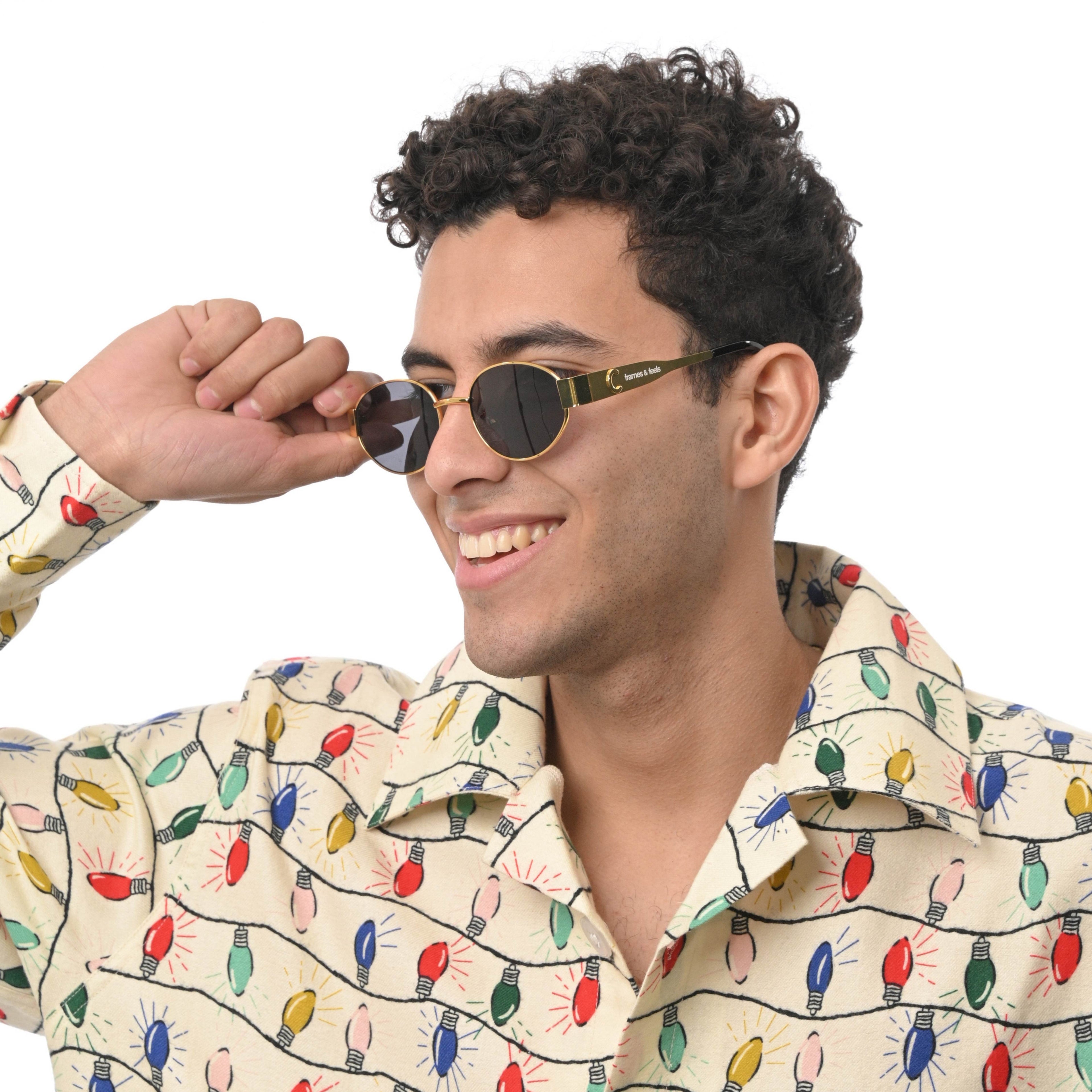 THE LUMINARY SUNGLASSES- Gold Black