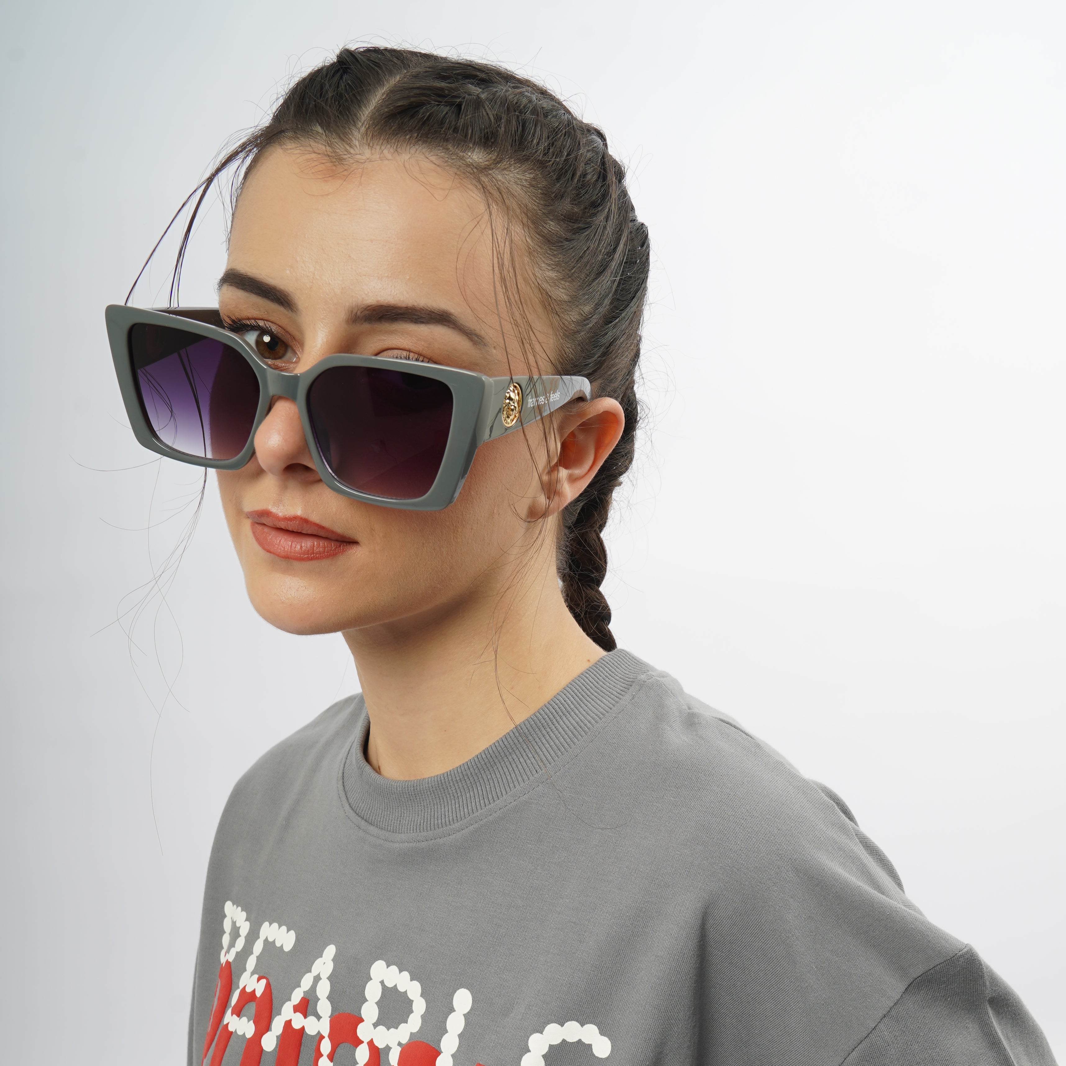 THE MUSE SUNGLASSES- Stone Grey