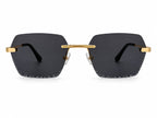 THE CURATOR SUNGLASSES Gold Smoke